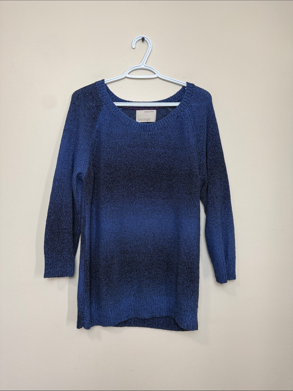 Banana Republic Navy Knit Crewneck Sweater size XL